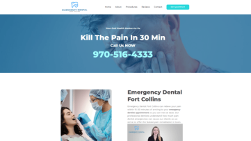 Dentist Site Screen Shot